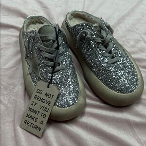Glittery Golden Goose Space-Star Sabot. Size 39. Brand new.